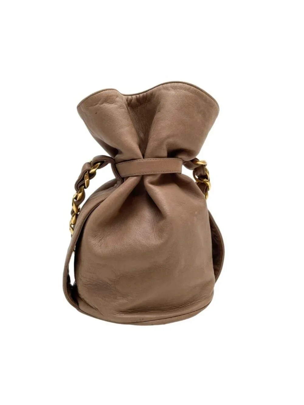 Chanel Lambskin Quilted Chain Shoulder Hand Bag